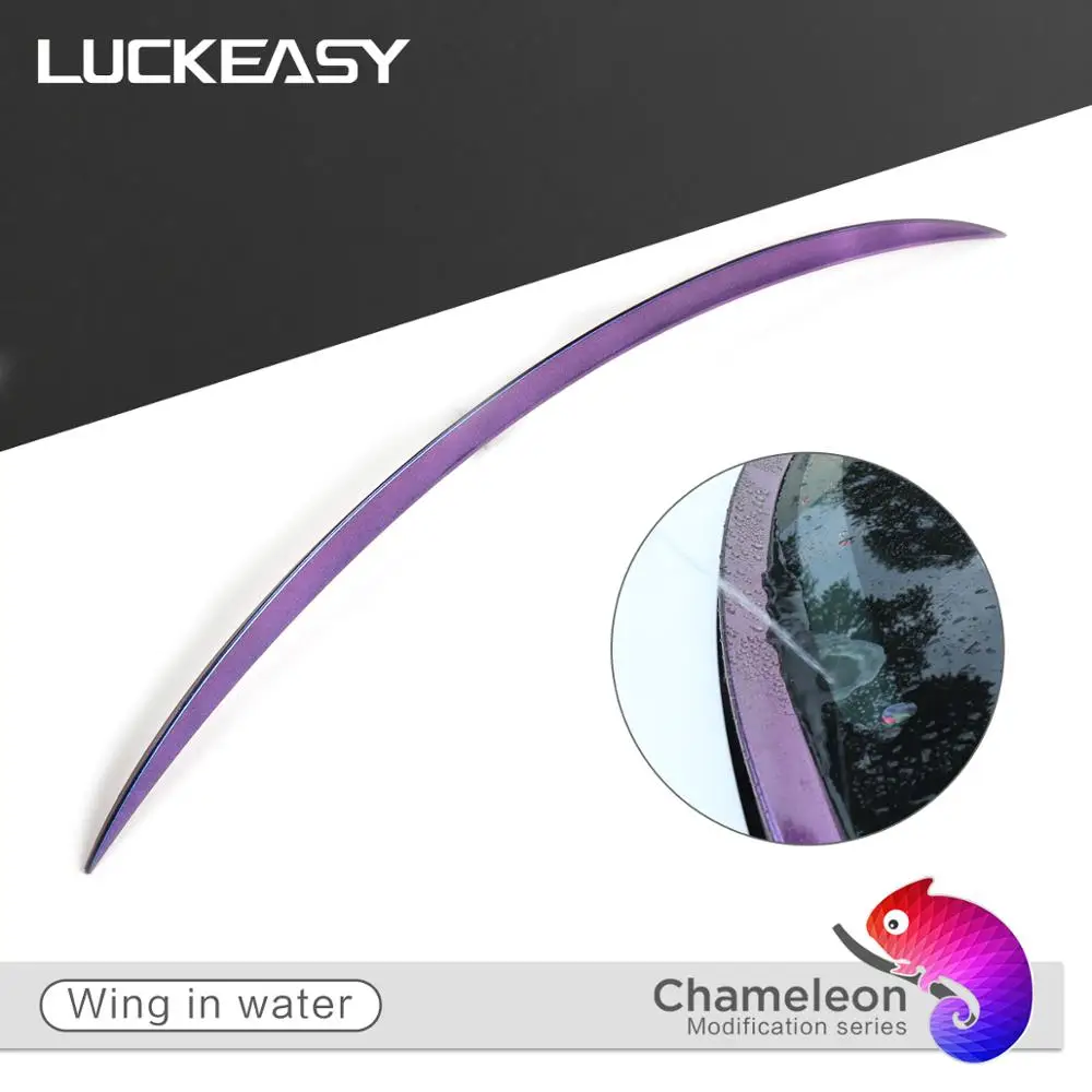 

LUCKEASY Exterior modification Accessories ABS car the water retaining wings for Tesla Model3 2017-2020 starry chameleon series
