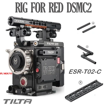 

TILTA RED DSMC2 Cage ESR-T02-C Baseplate Top Handle Camera Rig for RED DSMC2 RAVEN/WEAPON/SCARLET-W with Power system SDI in/out