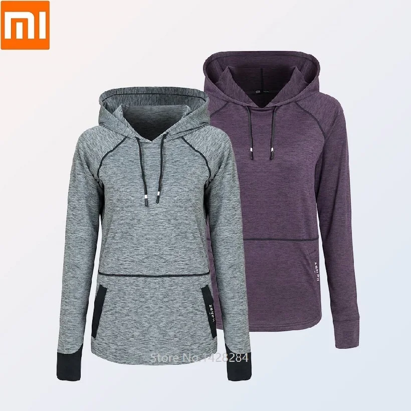 Xiaomi, новинка, ZENPH, Женский мягкий, Высокоэластичный, для бега, тренировки, фитнеса, тренировочный костюм, длинный рукав, рубашки, женский спортивный костюм