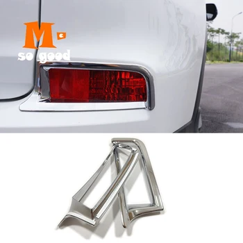 

for Honda CRV CR-V 2015 2016 Car Rear Tail Fog Light Lamp Bumper Sticker Cover ABS Chrome Exterior Styling Accessories Trim 2pcs