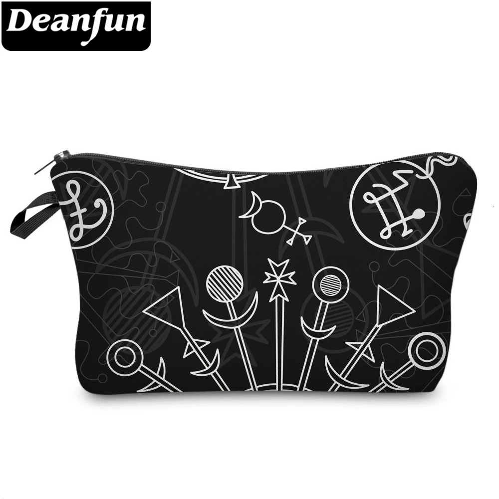 Маленькая сумка для макияжа Deanfun с художественной графикой, водонепроницаемые сумки для макияжа для женщин, сумки для хранения для девочек, аксессуары, подарок 51515