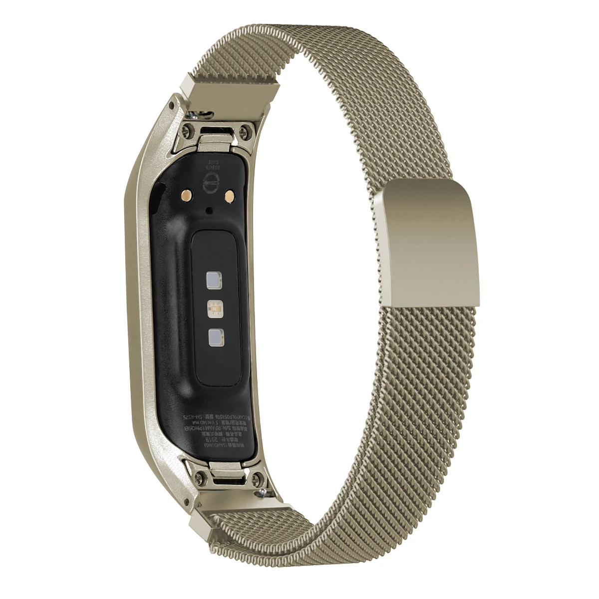 Золотой Смарт часы ремешок для samsung Galaxy Fit E ремешок для часов Stailess стальной Плетеный Магнитный всасывающий Миланский ремешок для часов - Цвет: Золотой