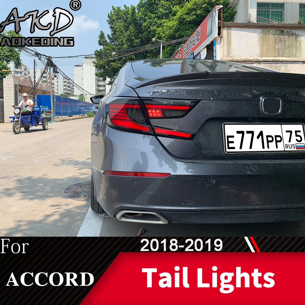 Задний фонарь для автомобиля Honda Accord X G10- светодиодный задние фары, противотуманные фары Дневные ходовые огни DRL Тюнинг автомобилей Автомобильные аксессуары