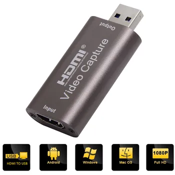 

Game Live Box 4k HDMI TO USB Video Capture Card TV Card Output 1080p@60HZ for Media Recording/Teaching/Site Video Capture Edit
