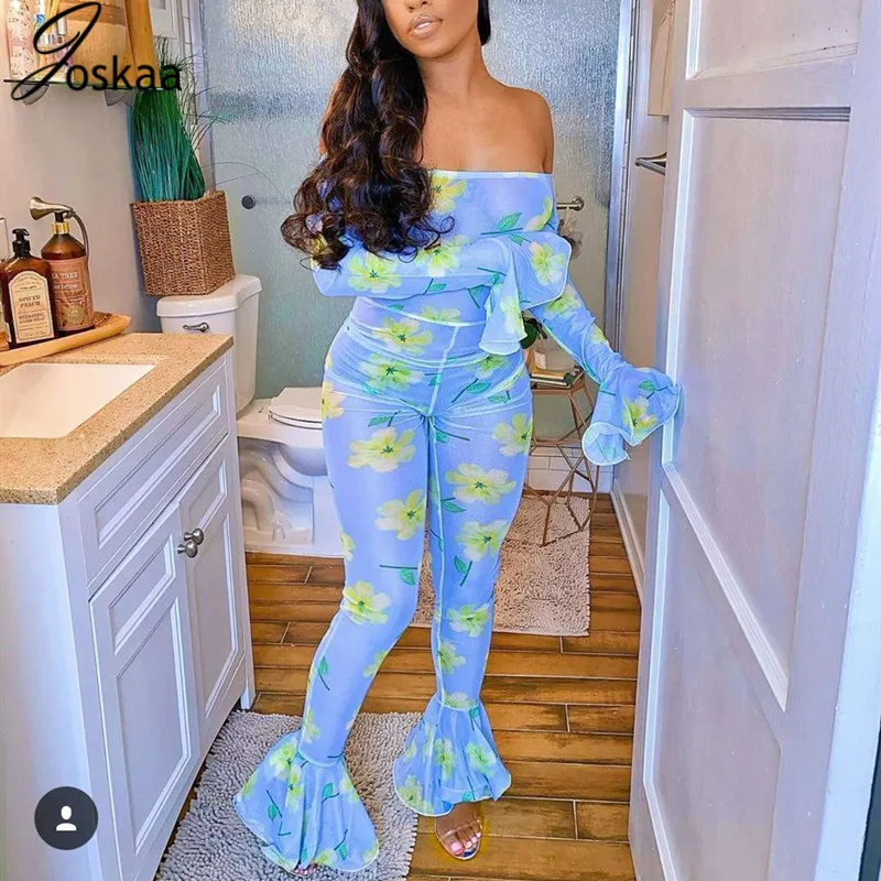 Joskaa Sexy Fashion Print Off Shoulder Backless Rompers Womens Jumpsuit Summer One Piece Outfits Long Sleeve Bodycon Jumpsuit Joskaa Sexy Fashion Print Off Shoulder Backless Rompers Womens Jumpsuit Summer One Piece Outfits Long Sleeve Bodycon Jumpsuit