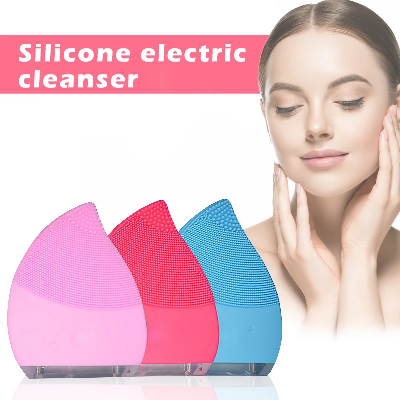 

Face Cleansing Brush Face Cleaning Machine Mini Electric Massage Brush Washing Machine Waterproof Silicone Cleansing Tools