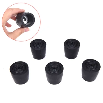 

5PCS Rubber Antiskid Walking Stick Crutch Cane Bottom Pads Cane Cap Cover Protector Climbing Hiking Trekking Pole Tip