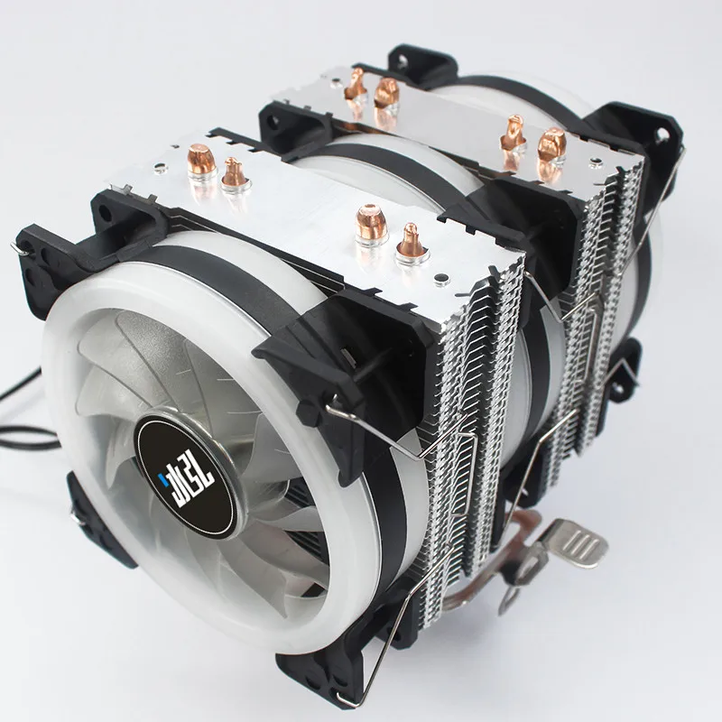 Tubo de Cobre Ventilador de Refrigeração Bing Hong Duplo Torre Cpu Cooler Lga 775 1155 1366 2011 X79 X99 Amd3 Am4 Universal pc Silencioso Rgb Pwm 4 - Imagem 3
