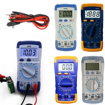 

1Pcs A830L LCD Digital Multimeter AC DC Voltage Diode Freguency Multitester Current Tester Luminous Display with Buzzer Function
