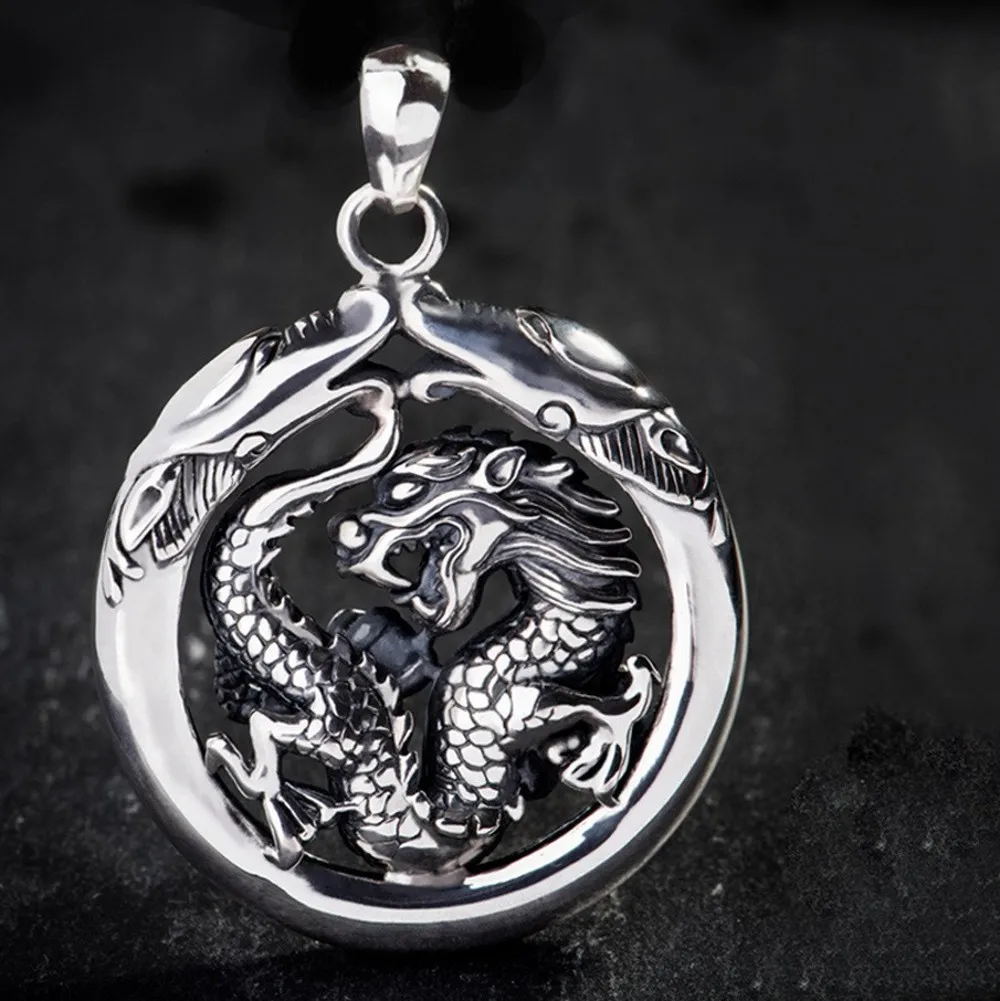 Новинка подвеска BOCAI в виде дракона из чистого серебра s999 властная личность стиле