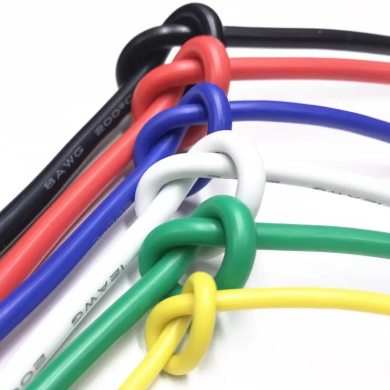 Гибкий силиконовый провод 16AWG4 6 7 8 9 10 11 12awg 13 14 15 17 18 20 22 24 26 28 30awg термостойкий кабель