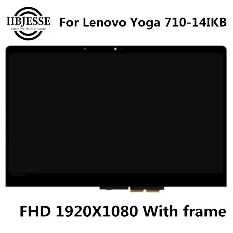 Оригинальный дигитайзер сенсорного экрана в сборе для Lenovo Yoga 710 14 14IKB 5D10K81065 5D10K81085