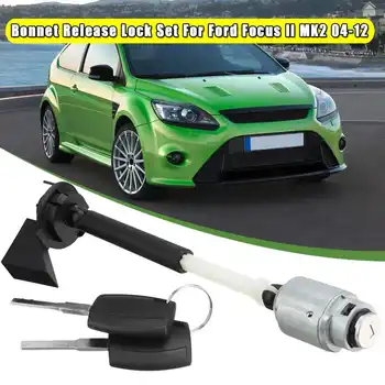

Bonnet Release Lock Latch Catch Complete For ford for Focus MK2 C Max Kuga 2004 2005 2006 2007 2008 2009 2010 2011 2012 #1355231