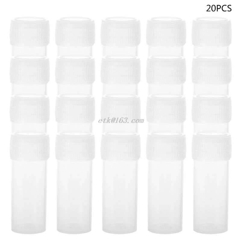 Пластиковые пробирки 5 мл для контейнер рукоделия бутылки офиса школы расходные