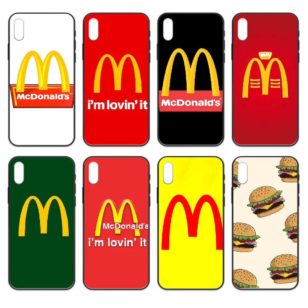 Чехол для телефона Mcdonalds чехол iphone 4 4s 5 5S SE 5C 6 6S 7 8 plus X XS XR 11 PRO MAX 2020 черный мягкий |
