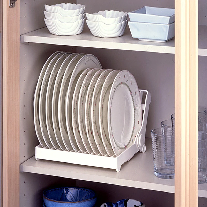 FOLDABLE STORAGE HOME KITCHEN SHELF CUPBOARD ORGANIZER RACK BATHROOM HOLDER DISH