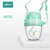 Green Straps 240 мл детская чашка бутылочка для кормления милые дети учатся питьевой воде соломенная ручка бутылка для обучения питанию школьные Бутылочки для молока - Цвет: Green Straps