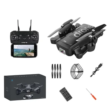 

1 Set RC Drone 4K Wide Angle Dual Camera Fixed Hight Hold Smart Follow Foldable RC Quadcopter Helicopter Toy Gift with Box