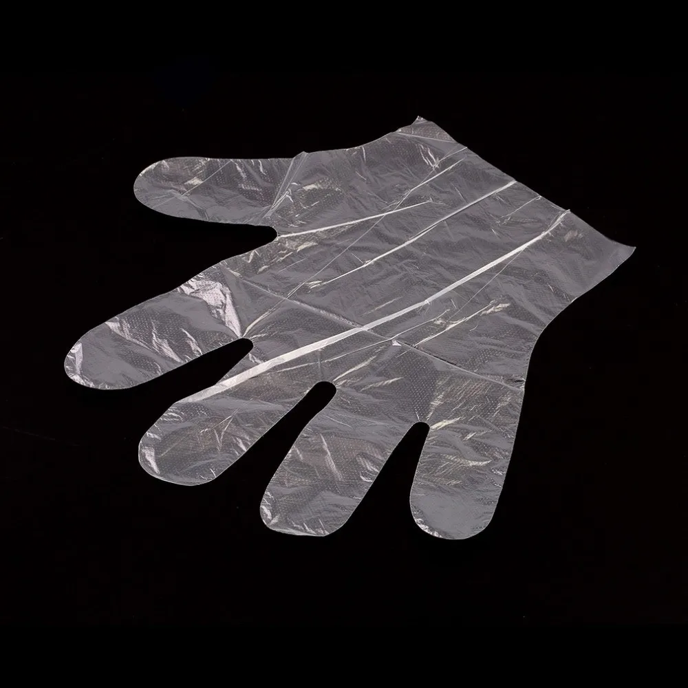 100 шт Экологичные пластиковые одноразовые перчатки для ресторана, дома, обслуживания, гигиены питания для домашней кухни# K5