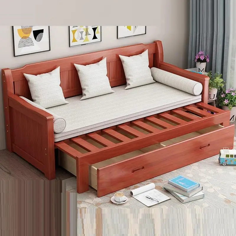 Складной чехол для Cama Plegable Puff Para Recliner Домашний Деревянный ретро набор мебели для гостиной Mueble De Sala диван-кровать