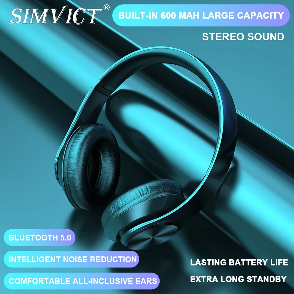 Беспроводные Bluetooth наушники Simvict H2 Pro шумоподавляющие с микрофоном