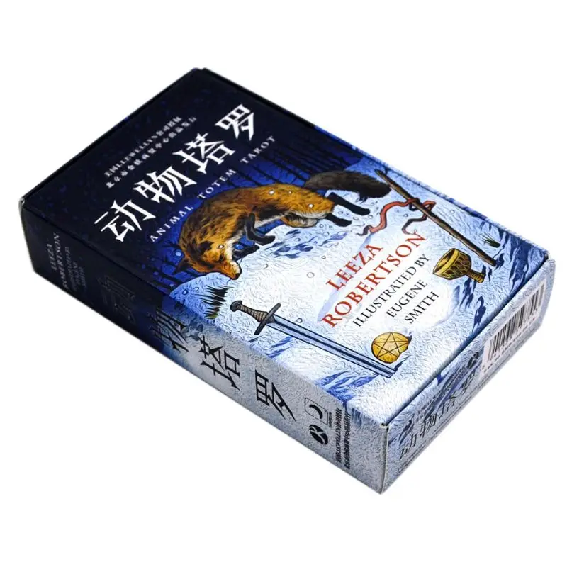 

1 Set Animal Totem Tarot Card Board Game Nature Mysterious Divination Game 78 Cards suit for table games
