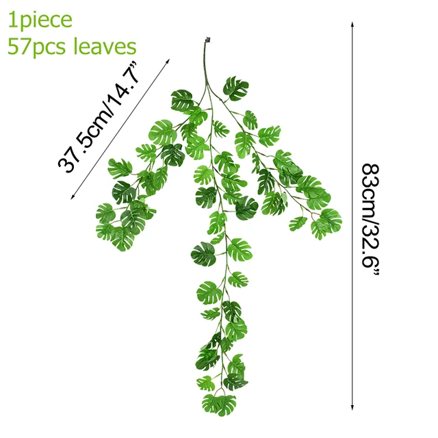 Artificial Flowers Vine Garland Wisteria Silk Artificial Rattan Hanging Flowers Romantic Wedding Arch Decoration Fake Ivy Plants 1pc turtle leaf vine