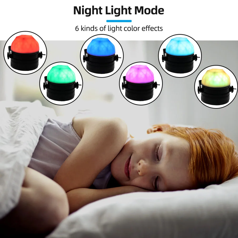 Night light LED Disco light RGB stage light laser projector multi-function remote control voice control KTV decorative light