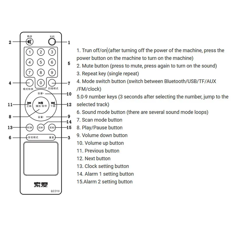 2200 мАч 4,2 беспроводной Bluetooth динамик открытый светодиодный дисплей 3D объемный стерео сабвуфер TF FM AUX Карта плеер радио будильник