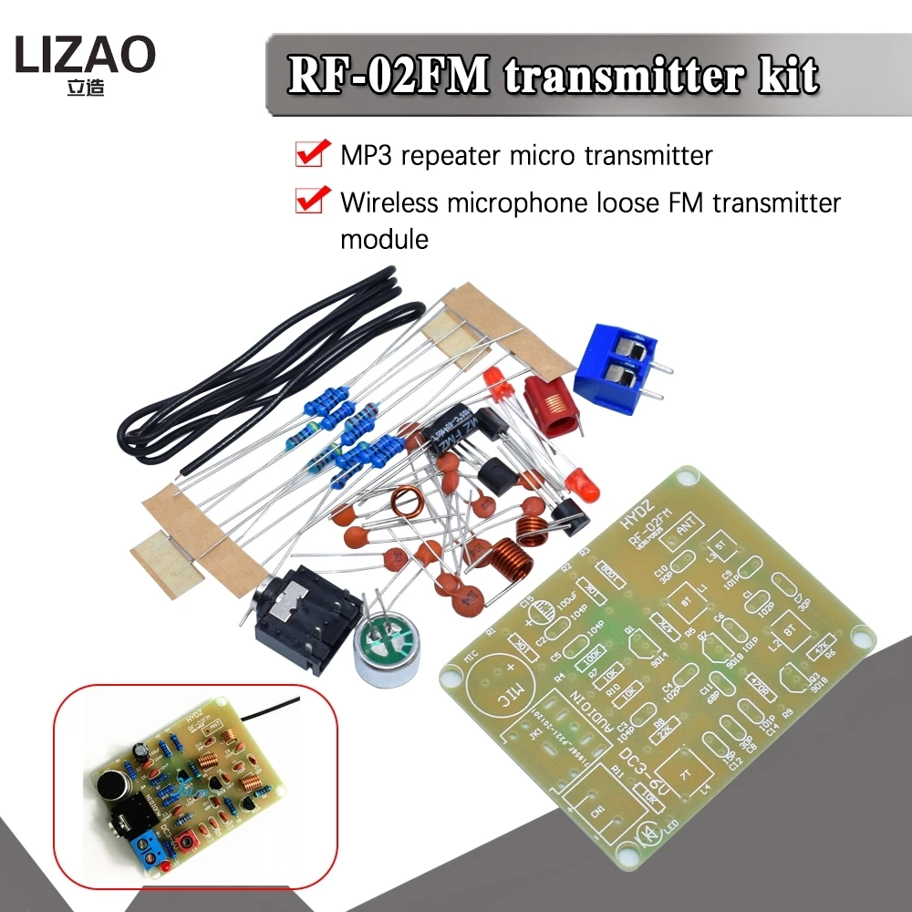 88 108Mhz Fm zender Module Elektronische Kits Frequentie Draadloze Microfoon Zender Board Dc 3 6V Fm Schakelingen| - AliExpress