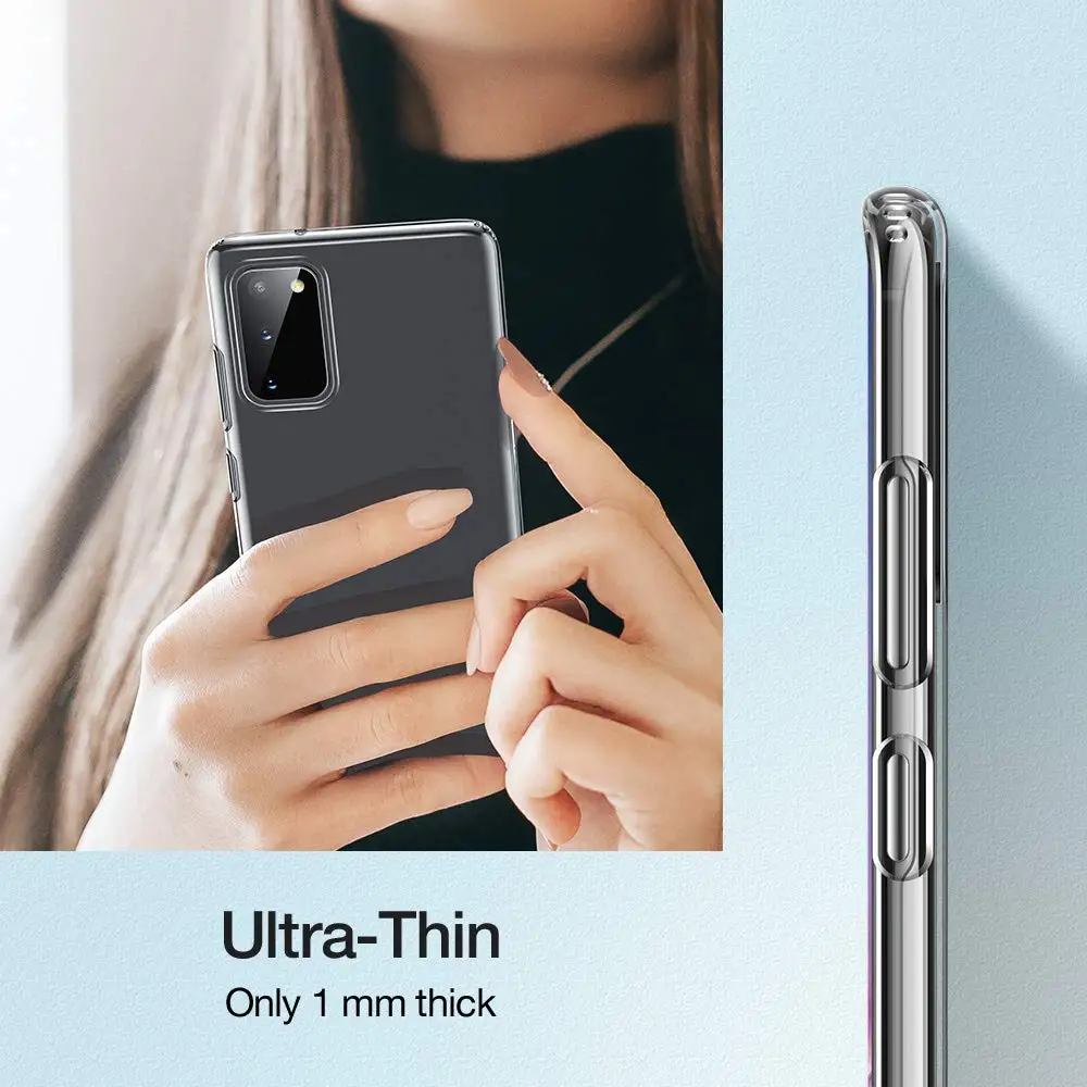 Transparent Silicone Phone Case for Samsung Galaxy S20 S21 FE Plus Ultra S20FE S21FE S21Plus S21Ultra 5G Soft Clear Back Cover