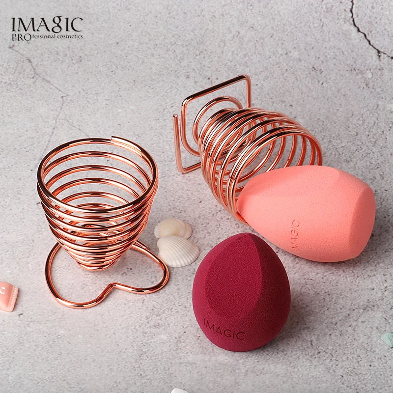 IMAGIC beauty дышащие антибактериальные металлические Порошковые пуховки для