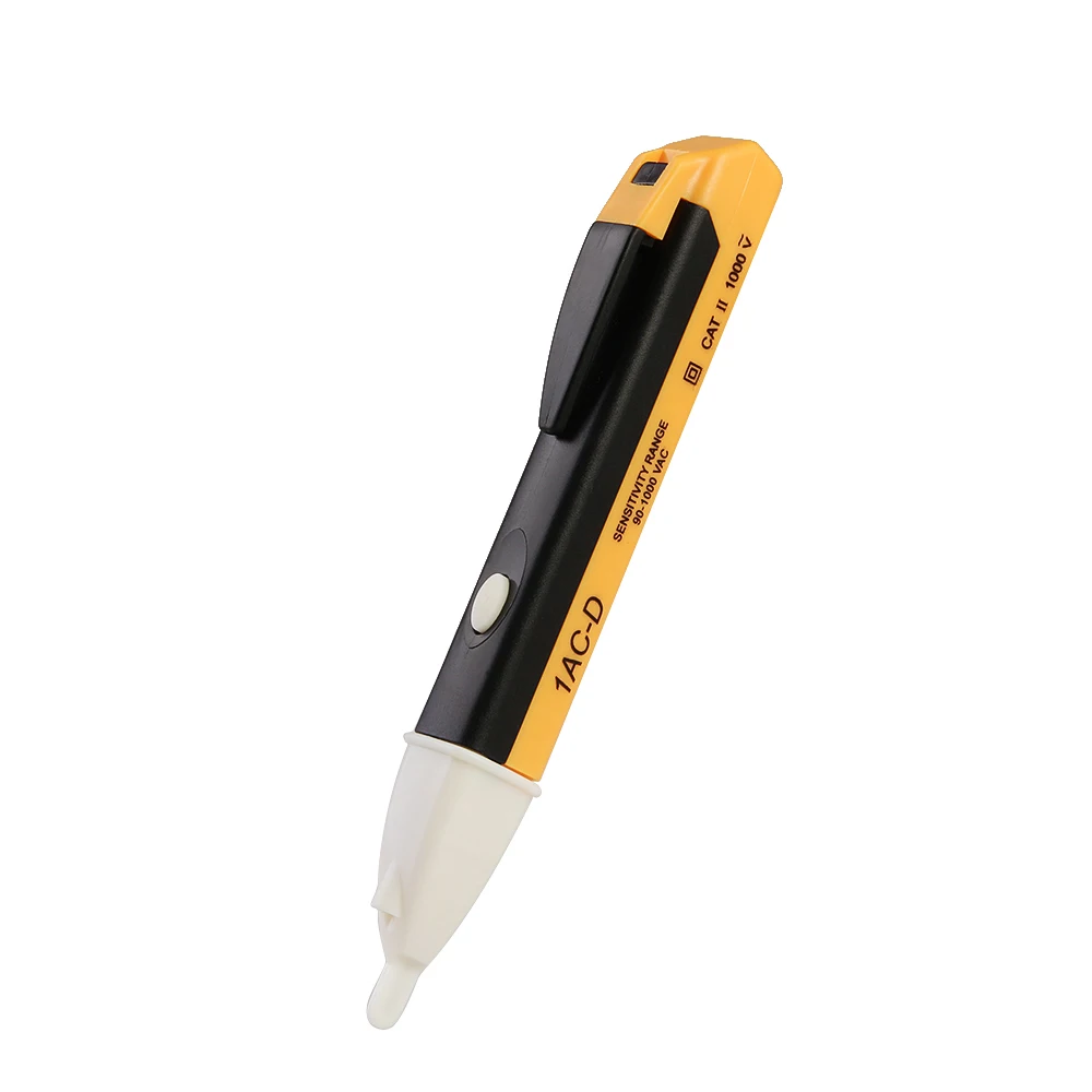black yellow Vastar AC 110 В 220 В вольтметр напряжение зонд вольт метр мощность детектор тестер бесконтактная розетка настенный электрический индикатор 90-1000 в - Цвет: black yellow