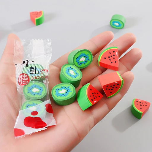Fruits Kiwi & Watermelon Erasers Mini Erasers