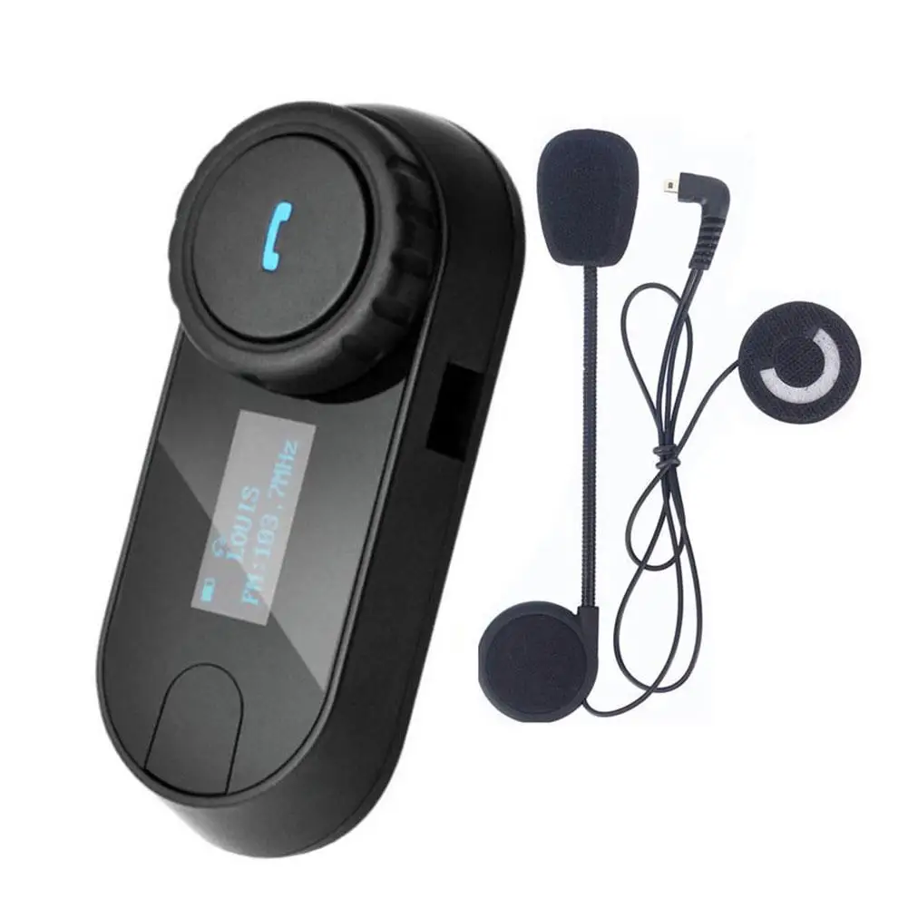 

Motorcycle Bluetooth Helmet Intercom Interphone Headset Communicatoin FM Radio
