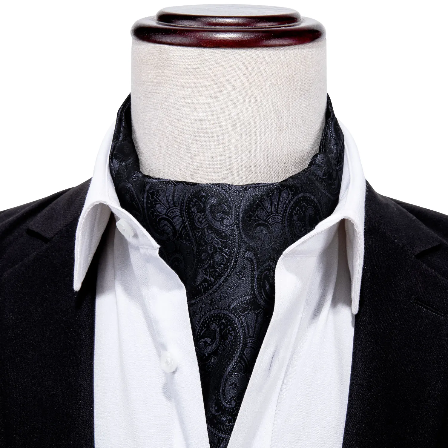 Шелковый Золотой Аскот галстук для мужчин Галстук Набор Цветочный Королевский Аскот формальный галстук платок запонки для нежных мужчин свадьба Барри. Ван - Цвет: AS-008