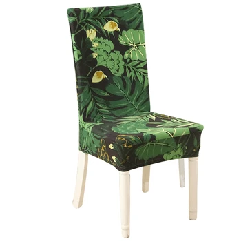 

2Pcs Solid Color Chair Cover Spandex Stretch Elastic Slipcovers Chair Covers for Dining Room Kitchen Wedding Banquet Hotel
