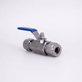 

100 PCS Fit12mm Tube OD Compression Ball Valve 304 Stainless Steel