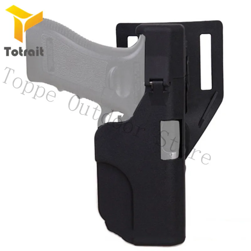 TOtrait Fast Loaded Holster Quick Release Waist Harness Tactical Belt Gun Holster For Glock17/19/22/23/25/31/32/35/37 EM6335 - Цвет: Black