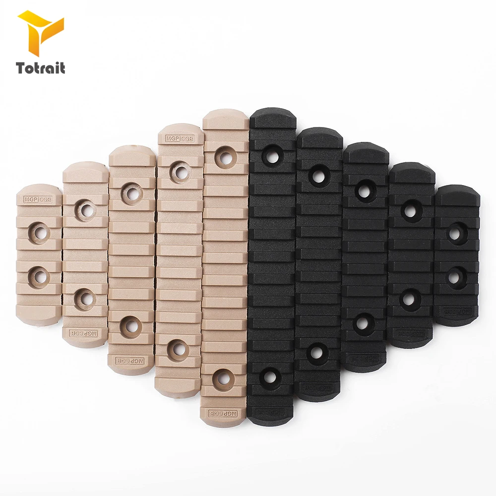 

TOtrait 4Pcs/Set Tactical Airsoft Polymer Keymod Picatinny Weaver Rail M-lok For MOE Handguard Laser Scope Hunting Accessories