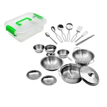Kids Stainless Steel Kitchen Set Toy Shop This Item On Aliexpress