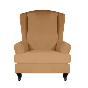 

High Stretch Slipcover Non Slip Wing Chair Cover Furniture Protector Removable Home Decor Modern Dustproof Couch Soft Full Wrap