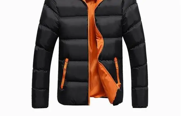 Новая зимняя куртка с капюшоном мужская повседневная теплая хлопковая пуховая парка пальто мужские куртки и пальто Верхняя одежда брендовая Парка мужская одежда