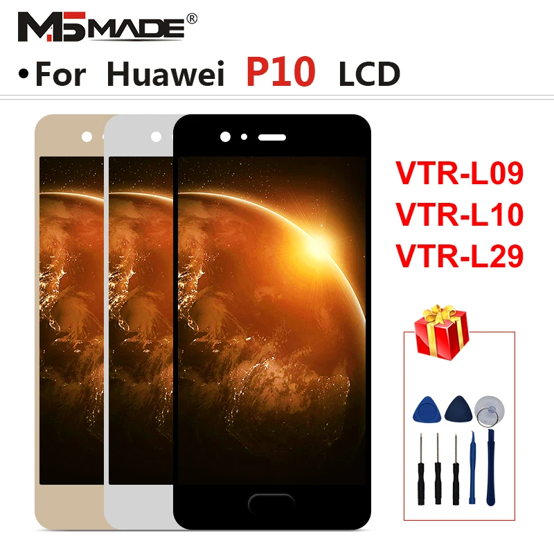 Skup Dla Huawei P10 wyświetlacz LCD montaż digitizera ekranu dotykowego VTR L09 VTR L10 VTR L29 wyświetlacz dla Huawei P10 LCD z ramką wymienić