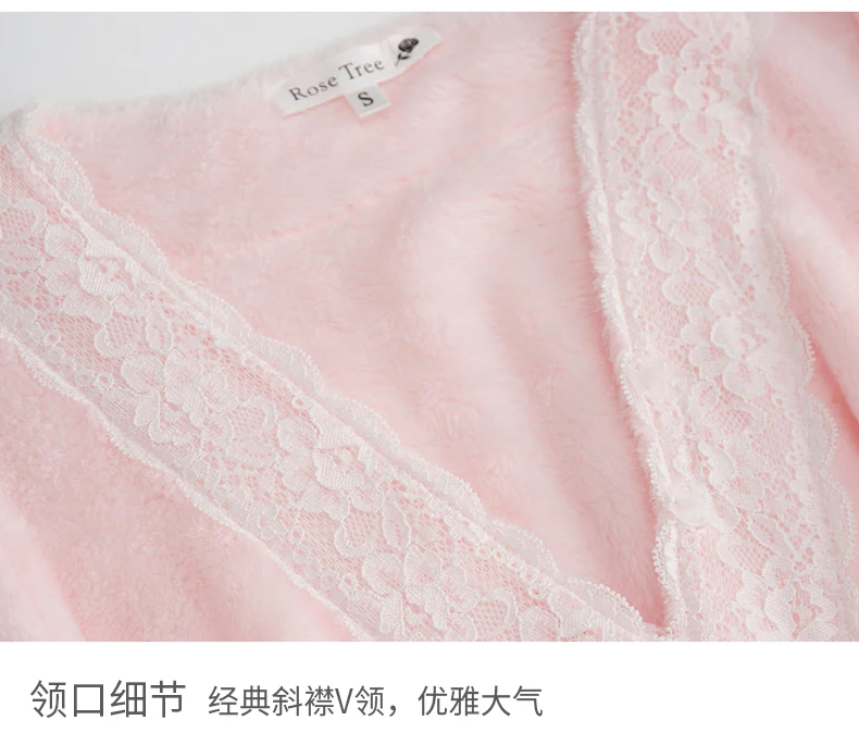 Зимний халат ночная рубашка принцессы женский зимний длинный халат розовый и синий пижамы