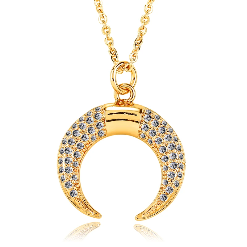 Шикарная форма Луны AAA кубическая инкрустация цирконием микро Кристальное