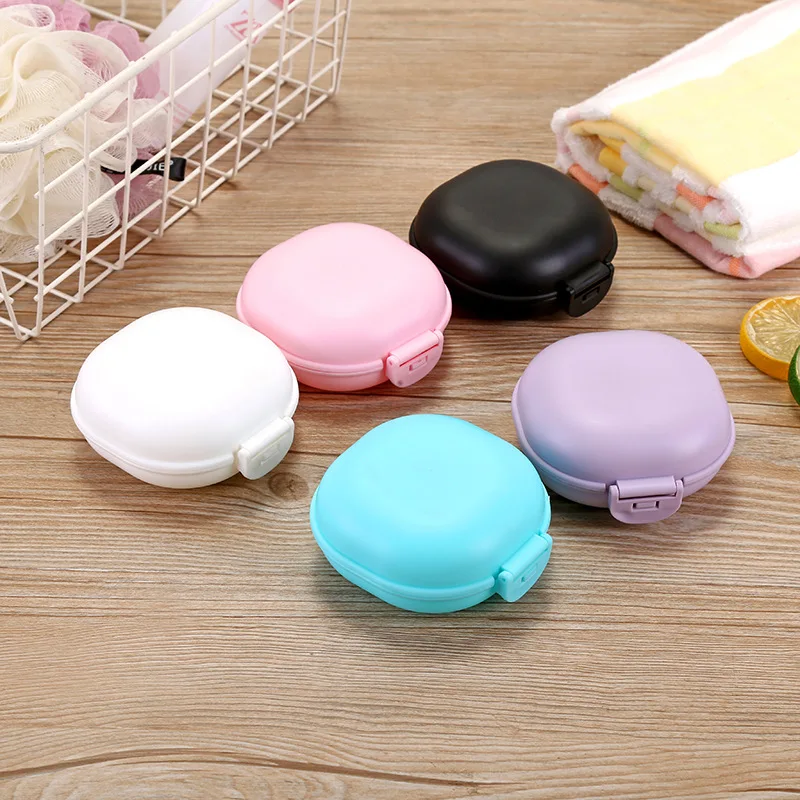 

Portable Soap Case Holder Sealing Box Plate Dish Container Rack With Lid For Travel Hiking Camping Kitchen Portable Soap Dishes