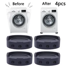 

4pcs Washing Machine Feet Wear-resistant Pads Rubber Non-slip Mat For Washing Machine/refrigerator/bed/sofa Home Appliance Parts