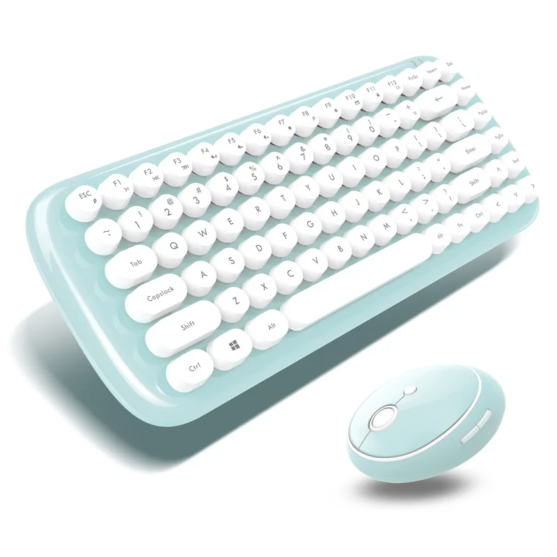 2.4G Wireless Keyboard Mini Mouse Combo Candy Keyboard Gaming Mouse For  Macbook Air Pro Xiaomi Lenovo Laptop PC Computer Girls