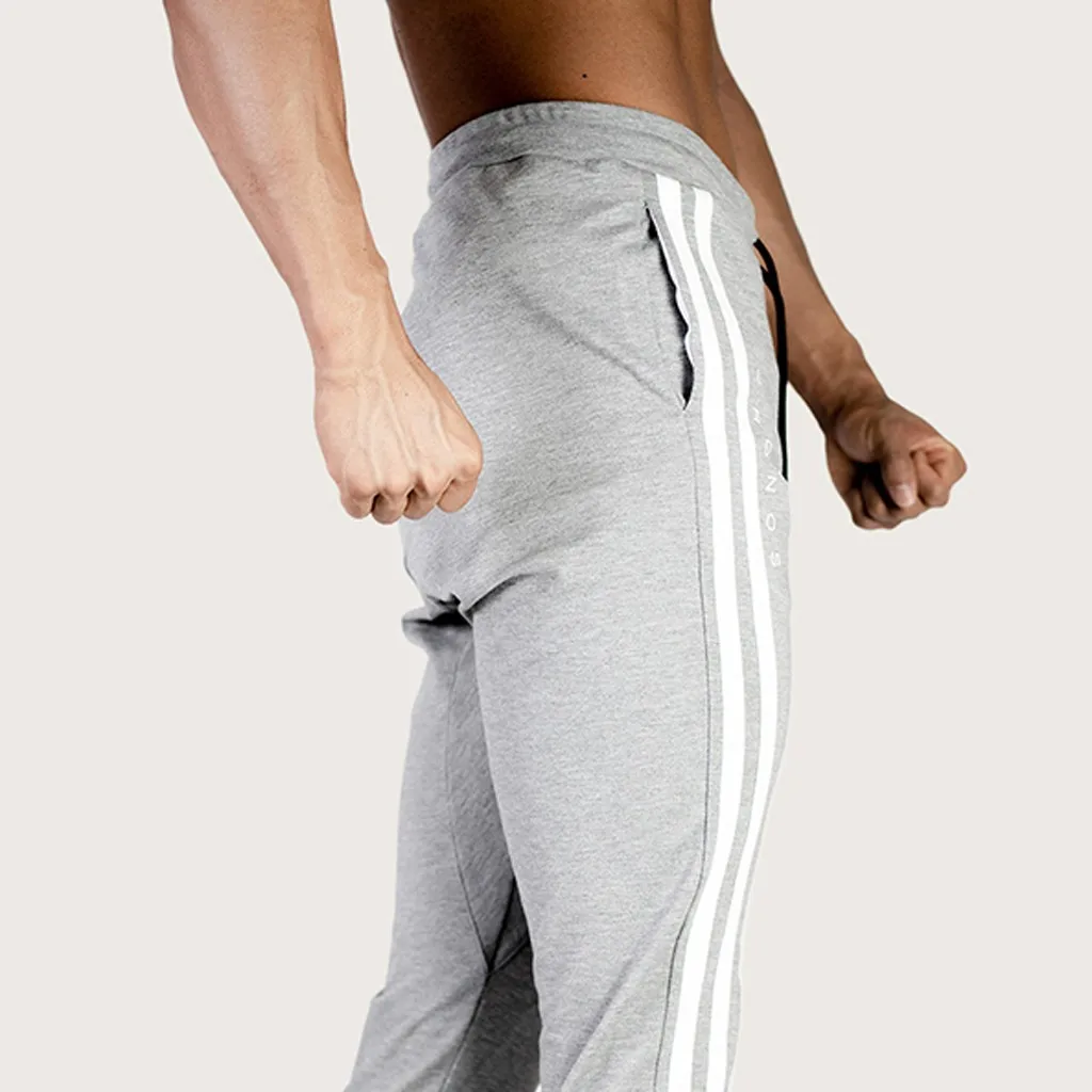 pants men streetwear Casual Outdoor Running Trousers Drawstring Long sweatpants pantalones hombre